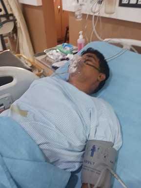 Bank friend returning home shot due to enmity, admitted to hospital