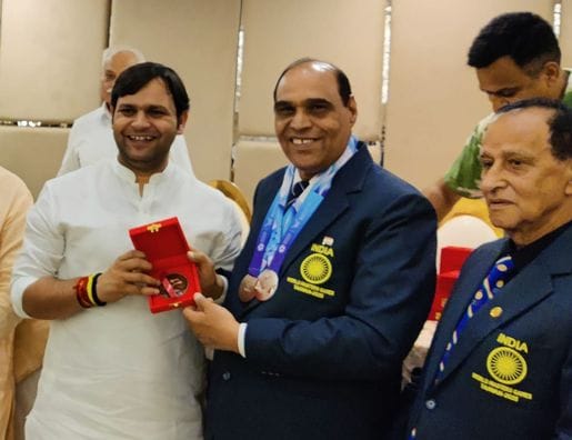 Sports Minister honored Gulshan Sharma