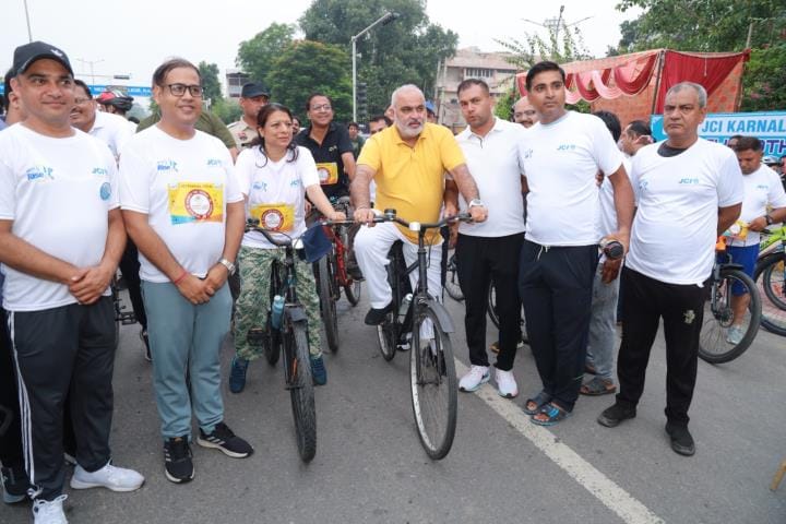 MLA inspired people to ride bicycle