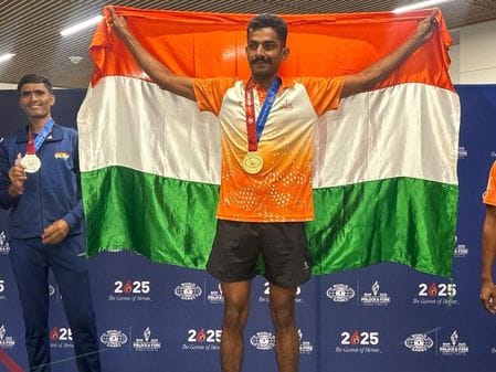 Naveen Goyat won two gold and one silver medal in America
