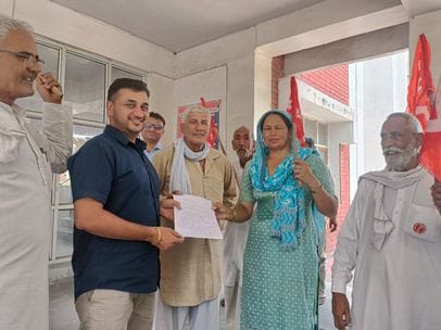 Protest in Narwana and demand for release of arrested farmers raised