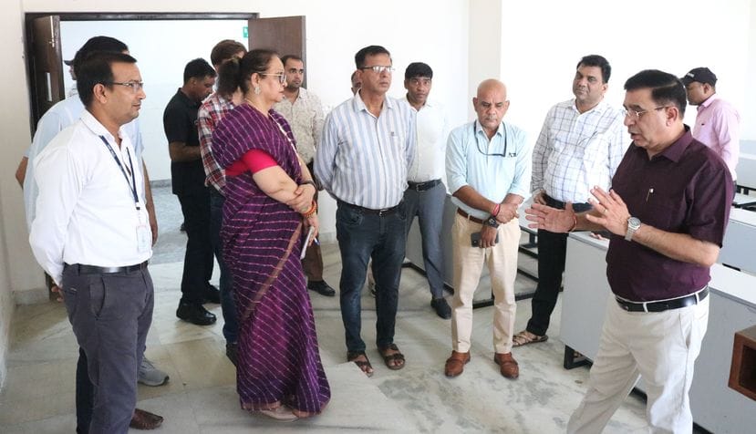 The Vice Chancellor inspected the entrance examination for admission