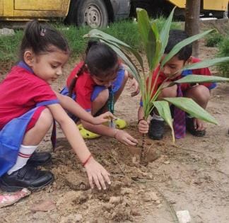 The lap of the earth is filled with 45 lakh plants, a golden future will flourish