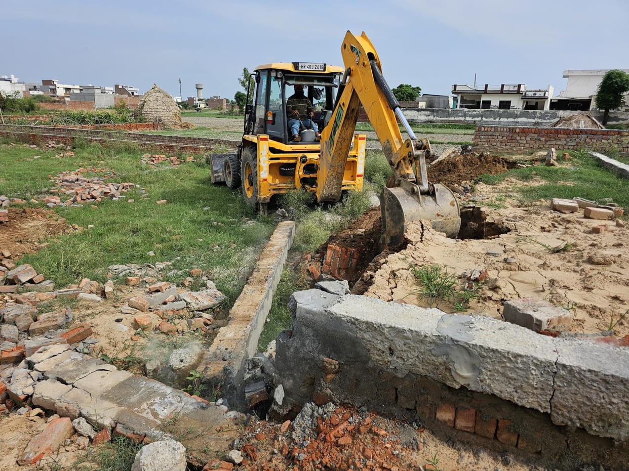 Demolition in three illegal colonies of Assandh