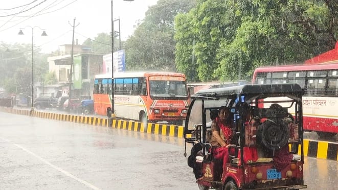 Rain brought relief from scorching heat