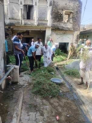Cleanliness drive conducted in Kheda, Nirpur, Jhagdoli