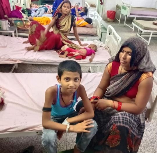 The condition of eight children deteriorated after pre-filled injections were administered in the hospital