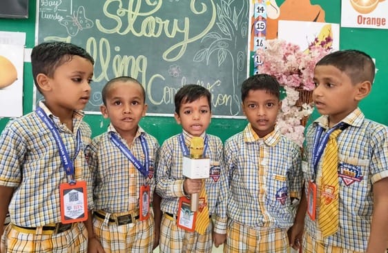 Children showed their talent in story writing and telling competition