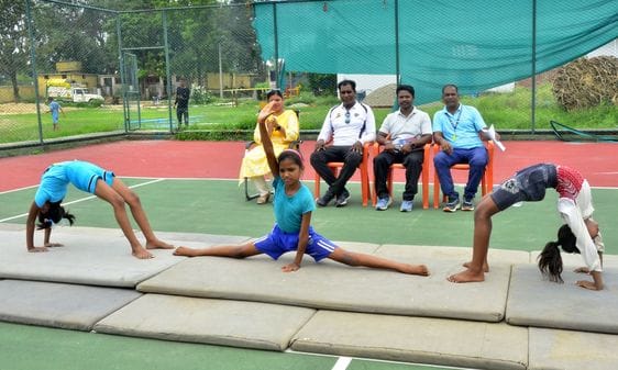 Anshu got first place in boxing and Riya in gymnastics