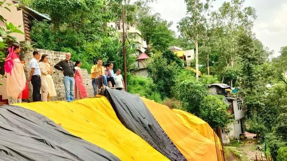IIT Mandi team inspected the land subsidence