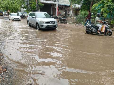 Due to 92 mm rain in Rewari, there is water everywhere