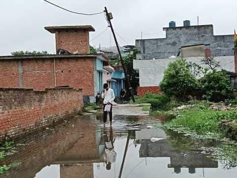 55 mm. Rain brought relief from heat, waterlogging became a problem