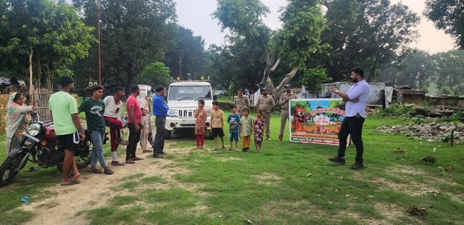 Forest department is running tiger protector awareness campaign
