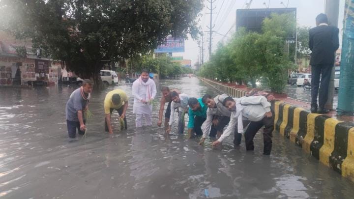 Humidity made life miserable throughout the day, rain brought relief in the evening