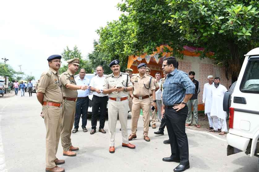 Commissioner and DIG inspected the Kanwar route