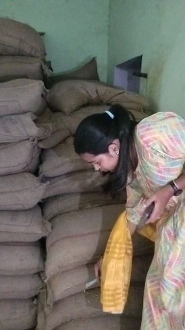 75 quintals less wheat was found in ration depot than the stock
