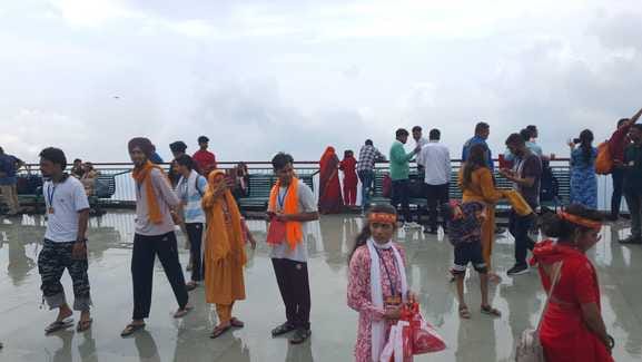 Rain in Katra brings relief from the humid heat, helicopter service affected for the whole day