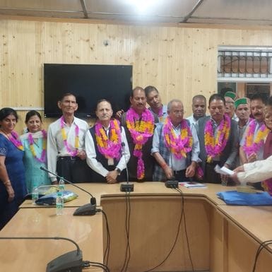 Sudama Ram Mehta was elected president and Krishna Kumar was elected general secretary