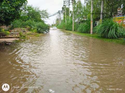 Rain exposed the reality of government arrangements, Beri-Baghpur road filled with water