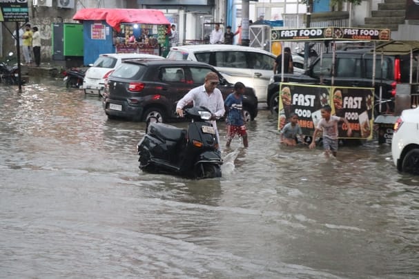 The weather is pleasant due to heavy rain