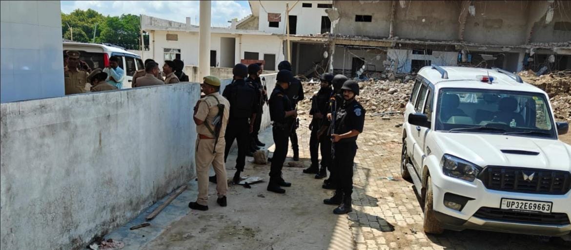 UP police officer under whose protection Chhangur grew up bought land worth crores Lucknow got land occupied