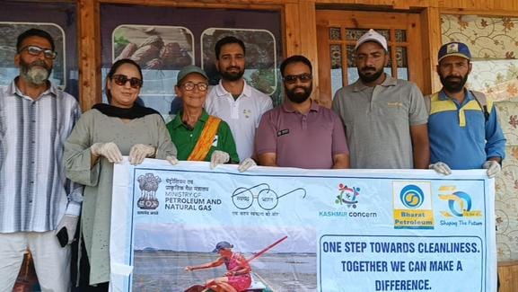 People were made aware by cleaning Dal Lake