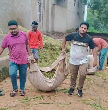 Savamani was organised in the orphan cowshed