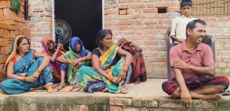 Shalini's father supports the family by weaving carpets, he has only 10 biswa land