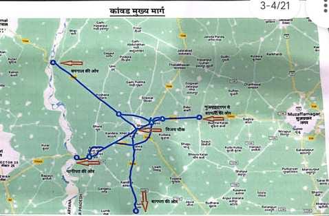 Kanwariyas will be able to get information about camps and routes through mobile application and bar code