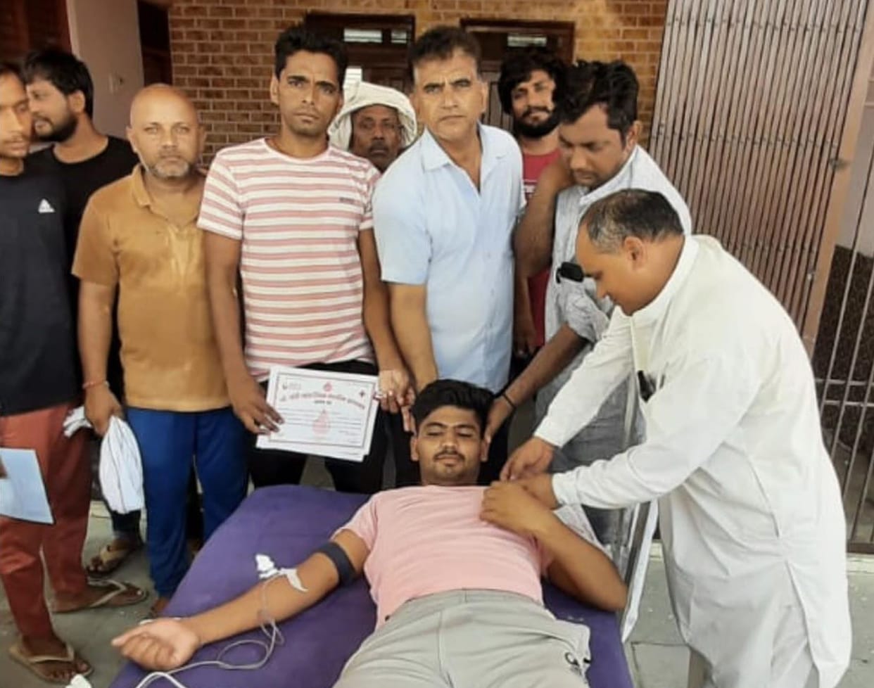AIIMS Badhsa team collected 48 units of blood