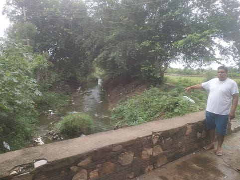Villagers are troubled by the dirty water being released into the Krishnavati river