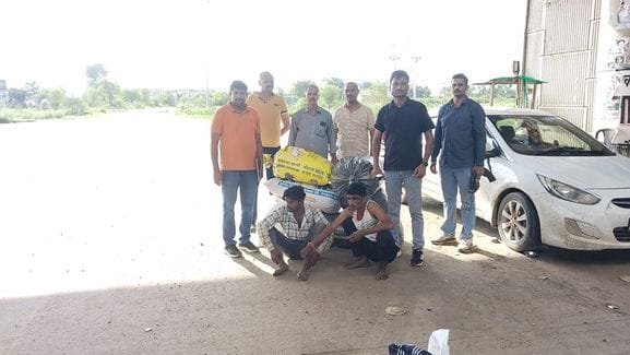 Police recovered 91 kg poppy husk in five sacks