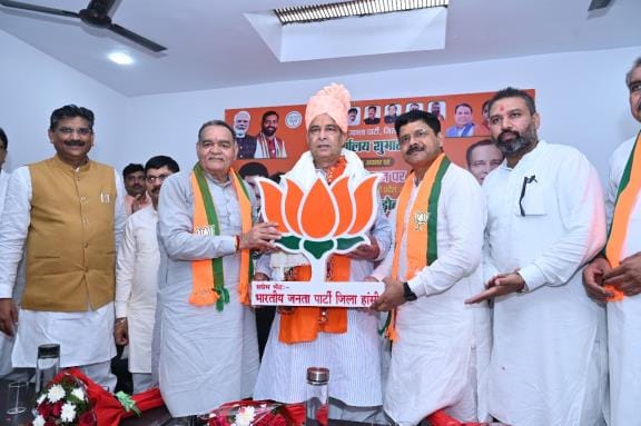 Inauguration of BJP district office in Hansi