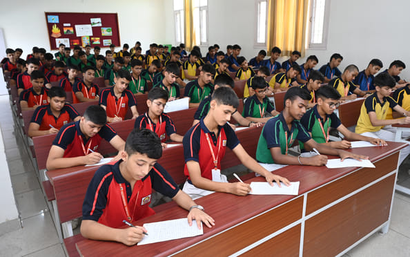 Students showed their creativity in writing essays, stories and poems