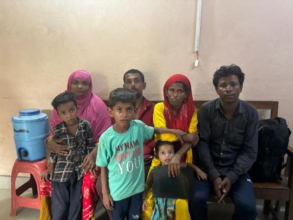 People travelling in a Jugaad vehicle were stopped on suspicion of being Rohingyas