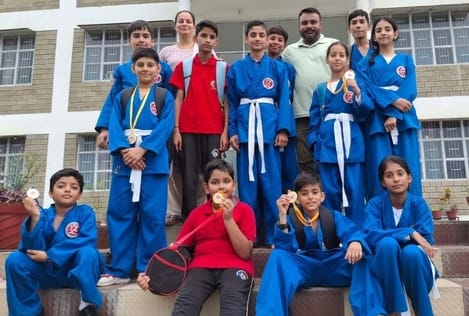Students won six gold and five silver medals in district level Kudo competition