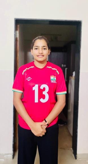 Bithmara's daughter Amrita (Mitu) has been selected for the Indian handball team.