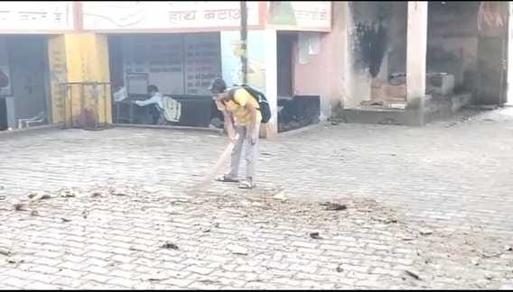 Innocent students were given brooms instead of books in school, video goes viral
