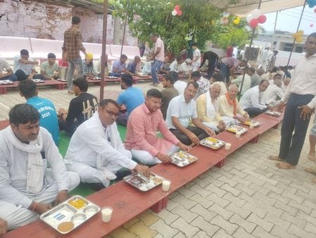 Jagran and Bhandara organized in Baba Kushal Das temple