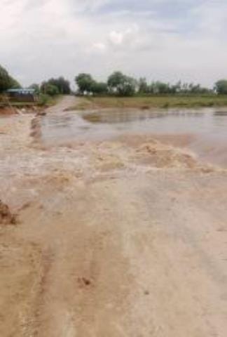 The Dhowar Nala's culvert was washed away, hundreds of acres of crops of farmers were submerged, villages lost connectivity
