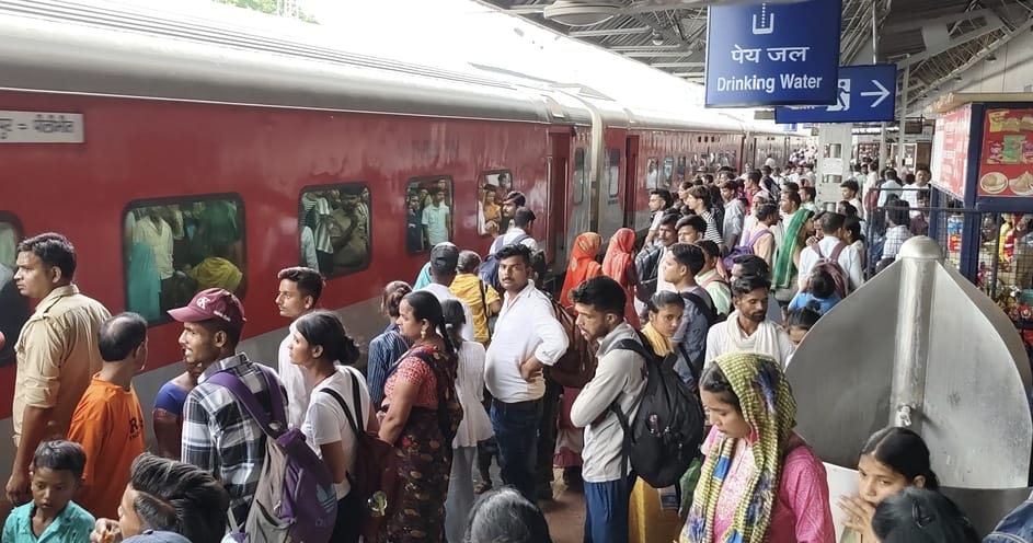 Passengers in trains increased four times due to change in bus routes