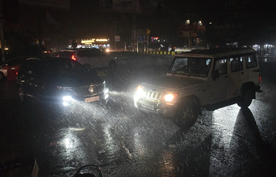 It was hot all day, rain brought relief in the evening
