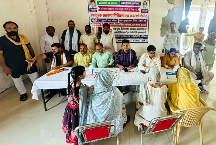 162 people got themselves examined in the medical camp in Nalvi village