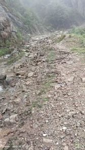 Shinti Mor Dharla road restored for movement of small vehicles