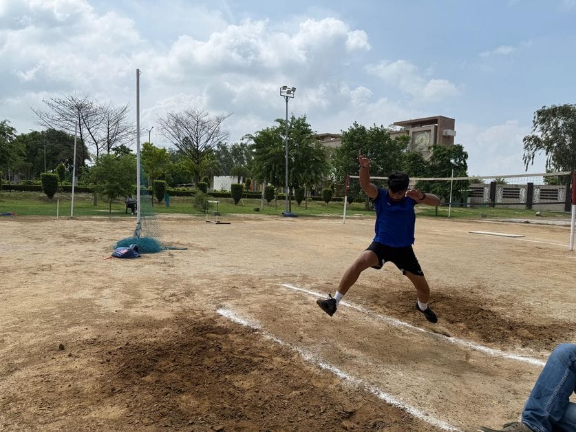 Students showed physical skills for admission
