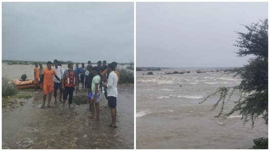 चंबल नदी में बहे 6 लोगों में से 2 के शव मिले