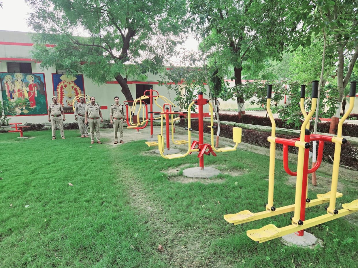 Prisoners in the district jail will now exercise in the open gym