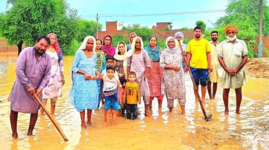 Rain water entered the houses in Rodi village