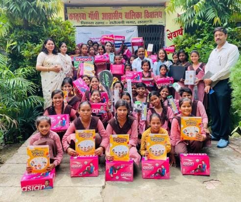 KGBV students received sports kit