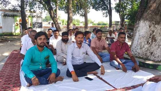 RSS organized Guru Dakshina program in Thakur temple